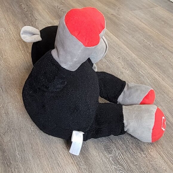 2014 Animal Adventure Black Valentine Gorilla Monkey Plush Stuffed Animal 14" - Picture 9 of 13